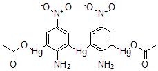 CAS#: 64049-28-1， 2,2'-Mercuribis(6-acetoxymercuri-4-nitroaniline)