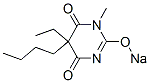 CAS#: 64058-00-0， 5-Butyl-5-Ethyl-1-Methyl-2-Sodiooxy-4,6(1H,5H)-Pyrimidinedione