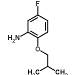 structure of CAS# 640768-04-3, 5-Fluoro-2-isobutoxyaniline;5-Fluoro-2-isobutoxyaniline