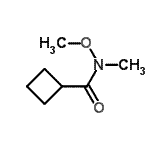 CAS#: 640768-72-5， N-Methoxy-N-methylcyclobutanecarboxamide