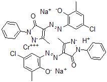 CAS#: 6408-26-0， Disodium Hydrogen Bis[5-Chloro-3-[(4,5-Dihydro-3-Methyl-5-Oxo-1-Phenyl-1H-Pyrazol-4-Yl)Azo]-2-Hydroxybenzenesulphonato(3-)]Chromate(3-)