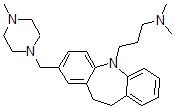 CAS#: 64097-65-0， 10,11-Dihydro-N,N-Dimethyl-2-[(4-Methyl-1-Piperazinyl)Methyl]-5H-Dibenz[b,f]Azepine-5-Propan-1-Amine