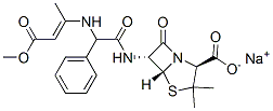 CAS#: 64099-47-4， Sodium [2S-[2alpha,5alpha,6beta(S*)]]-6-[[[(3-Methoxy-1-Methyl-3-Oxoprop-1-Enyl)Amino]Phenylacetyl]Amino]-3,3-Dimethyl-7-Oxo-4-Thia-1-Azabicyclo[3.2.0]Heptane-2-Carboxylate