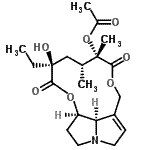 CAS#: 64147-40-6， (12S,15S)-15-Hydroxy-11,16-dioxo-15,20-dihydrosenecionan-12-yl acetate