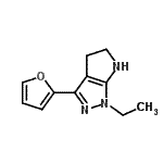 CAS#: 641584-96-5， 1-Ethyl-3-(2-furyl)-1,4,5,6-tetrahydropyrrolo[2,3-c]pyrazole