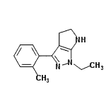 CAS#: 641586-55-2， 1-Ethyl-3-(2-methylphenyl)-1,4,5,6-tetrahydropyrrolo[2,3-c]pyrazole