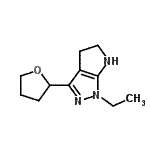 CAS#: 641587-64-6， 1-Ethyl-3-(tetrahydro-2-furanyl)-1,4,5,6-tetrahydropyrrolo[2,3-c]pyrazole