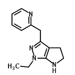CAS#: 641592-92-9， 1-Ethyl-3-(2-pyridinylmethyl)-1,4,5,6-tetrahydropyrrolo[2,3-c]pyrazole