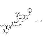 CAS#: 6417-26-1， Disodium ({4'-[(6-Anilino-1-Hydroxy-3-Sulfonato-2-Naphthyl)Diazenyl]-3,3'-Dimethoxy-4-Biphenylyl}Amino)(Oxo)Acetate