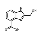 CAS 登录号：64183-70-6， 2-(羟基甲基)-1H-苯并咪唑-4-羧酸
