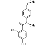CAS 登录号:642-39-7, 1-(2,4-二羟基苯基)-2-(4-甲氧基苯基)-1-丙酮
