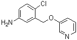 CAS#: 642084-31-9， 4-Chloro-3-[(3-pyridinyloxy)methyl]aniline