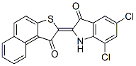 CAS#: 6424-67-5， 5,7-Dichloro-1,2-Dihydro-2-(1-Oxonaphtho[2,1-b]Thien-2(1H)-Ylidene)-3H-Indol-3-One