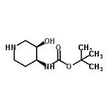 CAS#: 642478-29-3， 2-Methyl-2-propanyl [(3R,4S)-3-hydroxy-4-piperidinyl]carbamate
