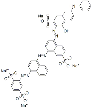 CAS#: 6428-58-6， Tetrasodium 2-[[4-[[4-[[1-Hydroxy-6-(Phenylamino)-3-Sulphonato-2-Naphthyl]Azo]-7-Sulphonato-1-Naphthyl]Azo]-1-Naphthyl]Azo]Benzene-1,4-Disulphonate
