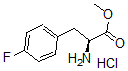 structure of CAS# 64282-12-8, 4-Fluoro-Phenylalanine Methyl Ester Hydrochloride (1:1)
