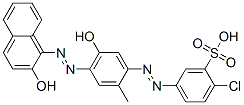 CAS#: 64349-27-5， 2-Chloro-5-[[5-Hydroxy-4-[(2-Hydroxy-1-Naphthyl)Azo]-o-Tolyl]Azo]Benzenesulphonic Acid