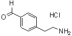 structure of CAS# 64353-37-3, 4-(2-Aminoethyl)-Benzaldehyde Hydrochloride (1:1);4-(2-Amino-Ethyl)-Benzaldehyde Hydrochloride;P-Aminoethylbenzaldehyde Hydrochloride;P-AMINOETHYLBENZALDEHYDE HCL