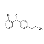 结构式 CAS# 64358-16-3, (2-溴苯基)(4-丙基苯基)甲酮