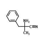 CAS#: 64384-47-0， 2-Amino-2-methyl-3-phenylpropanenitrile