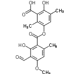 CAS 登录号：644-66-6， 3-[(3-甲酰基-2-羟基-4-甲氧基-6-甲基苯甲酰)氧基]-6-羟基-2,5-二甲基苯甲酸