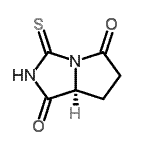 CAS#: 64492-87-1， (7aS)-3-Thioxotetrahydro-1H-pyrrolo[1,2-c]imidazole-1,5(6H)-dione