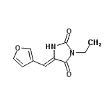 CAS#: 644957-10-8， (5Z)-3-Ethyl-5-(3-furylmethylene)-2,4-imidazolidinedione