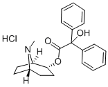 CAS 登录号:64520-33-8, L-2-alpha-托品基二苯基乙醇酸酯盐酸盐