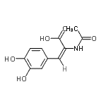 CAS#: 64521-33-1， (2E)-3-(3,4-Dihydroxyphenyl)-2-[(E)-(1-hydroxyethylidene)amino]acrylic acid