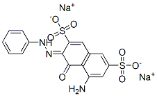 CAS 登录号:64553-75-9, (3Z)-5-氨基-4-氧代-3-(苯基亚肼基)萘-2,7-二磺酸二钠