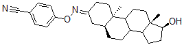 CAS#: 64584-57-2， 4-[[(17beta-Hydroxy-5alpha-Androstan-3-Ylidene)Amino]Oxy]Benzonitrile