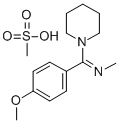 CAS#: 64594-28-1， 1-((4-Methoxyphenyl)(Methylimino)Methyl)-Piperidine Monomethanesulfonate