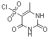 structure of CAS# 6461-30-9, 1,2,3,4-Tetrahydro-6-Methyl-2,4-Dioxo-5-Pyrimidinesulfonyl chloride;2,4-Diketo-6-Methyl-1H-Pyrimidine-5-Sulfonyl Chloride;Nsc46425;6-Methyl-2,4-Dioxo-1,2,3,4-Tetrahydropyrimidine-5-Sulfonyl Chloride