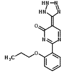 CAS#: 64634-09-9， (5E)-5-(1,2-Dihydro-5H-tetrazol-5-ylidene)-2-(2-propoxyphenyl)-4(5H)-pyrimidinone