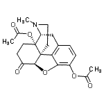 CAS#: 64643-76-1， (5alpha)-17-Methyl-6-oxo-4,5-epoxymorphinan-3,14-diyl diacetate