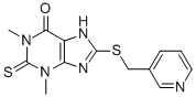 CAS#: 6466-15-5， 8-[(3-Pyridylmethyl)Thio]-3,7-Dihydro-1,3-Dimethyl-2-Thioxo-1H-Purin-6-One
