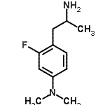 CAS 登录号：64693-35-2， 4-(2-氨基丙基)-3-氟-N,N-二甲基苯胺