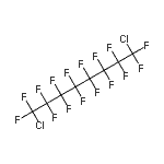structure of CAS# 647-25-6, 1,8-Dichloro-1,1,2,2,3,3,4,4,5,5,6,6,7,7,8,8-Hexadecafluorooctane;1,8-Dichlorohexadecafluorooctane;1,8-dichloro-perfluorooctane;1,8-Dichloroperfluorooctane