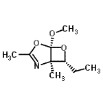 CAS#: 647012-58-6， (1R,5S,7R)-7-Ethyl-5-methoxy-1,3-dimethyl-4,6-dioxa-2-azabicyclo[3.2.0]hept-2-ene