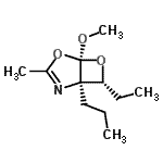 CAS#: 647012-60-0， (1R,5S,7R)-7-Ethyl-5-methoxy-3-methyl-1-propyl-4,6-dioxa-2-azabicyclo[3.2.0]hept-2-ene