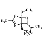 CAS#: 647012-64-4， (1R,5S,7R)-1-Ethyl-7-isopropyl-5-methoxy-3-methyl-4,6-dioxa-2-azabicyclo[3.2.0]hept-2-ene
