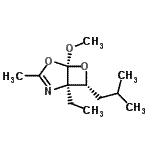 CAS#: 647012-69-9， (1R,5S,7R)-1-Ethyl-7-isobutyl-5-methoxy-3-methyl-4,6-dioxa-2-azabicyclo[3.2.0]hept-2-ene