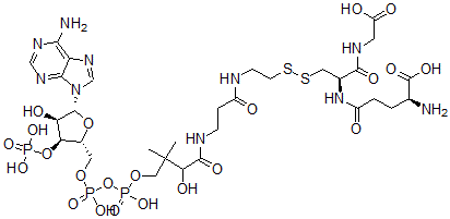 CAS 登录号：6477-52-7， 辅酶 alpha-谷胱甘肽混合物二硫化物