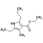 CAS#: 647836-69-9， Ethyl 5-ethyl-4-methyl-2-propyl-1H-pyrrole-3-carboxylate