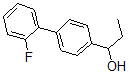 结构式 CAS# 64820-95-7, alpha-乙基-2'-氟-[1,1'-联苯]-4-甲醇