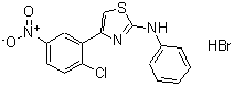 CAS#: 648409-23-8， 4-(2-Chloro-5-nitrophenyl)-N-phenyl-1,3-thiazol-2-amine hydrobromide (1:1)