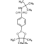 structure of CAS# 648905-63-9, N-(2-Methyl-2-propanyl)-4-(4,4,5,5-tetramethyl-1,3,2-dioxaborolan-2-yl)benzenesulfonamide;4-(tert-Butylamino)sulfonylphenylboronic acid pinacol ester;N-(tert-b<wbr>utyl)-4-(<wbr>4,4,5,5-t<wbr>etramethy<wbr>l-1,3,2-d<wbr>ioxaborol<wbr>an-2-yl)b<wbr>enzenesul<wbr>fonamide;t-Butyl 4-boronobenzenesulfonamide,pinacol ester