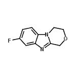 CAS#: 64905-78-8， 8-Fluoro-3,4-dihydro-1H-[1,4]oxazino[4,3-a]benzimidazole