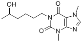 结构式 CAS# 6493-06-7, 羟基己酮可可豆碱
