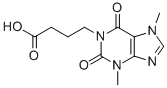 结构式 CAS# 6493-07-8, 1-(3-羧基丙基)3,7-二甲基黄嘌呤